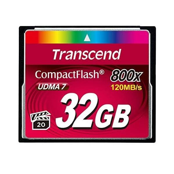 Transcend TS32GCF800 flashgeheugen 32 GB CompactFlash MLC (TS32GCF800) Transcend TS32GCF800 flashgeheugen 32 GB CompactFlash MLC (TS32GCF800)