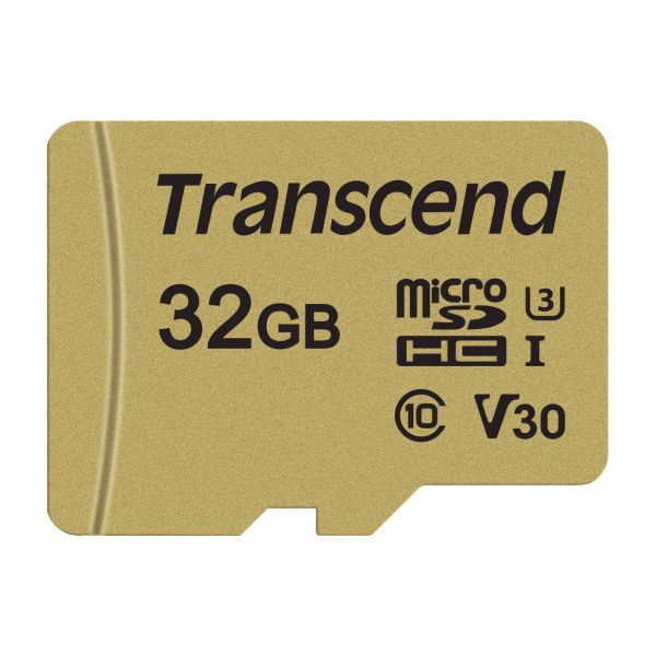 Transcend TS32GUSD500S flashgeheugen 32 GB MicroSDHC UHS-I Klasse 10 (TS32GUSD500S)