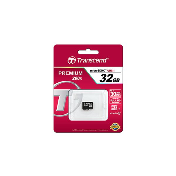 Transcend TS32GUSDHC10 flashgeheugen 32 GB MicroSDHC NAND Klasse 10 (TS32GUSDHC10)