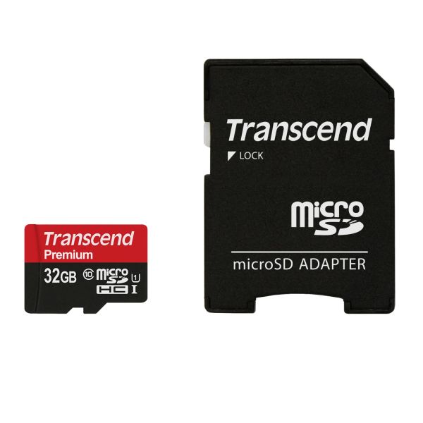 Transcend 32GB microSDHC Class 10 UHS-I MLC Klasse 10 (TS32GUSDU1)