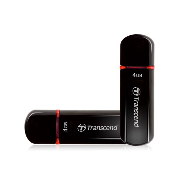 Transcend JetFlash 600 USB flash drive 4 GB USB Type-A 2.0 Zwart (TS4GJF600)