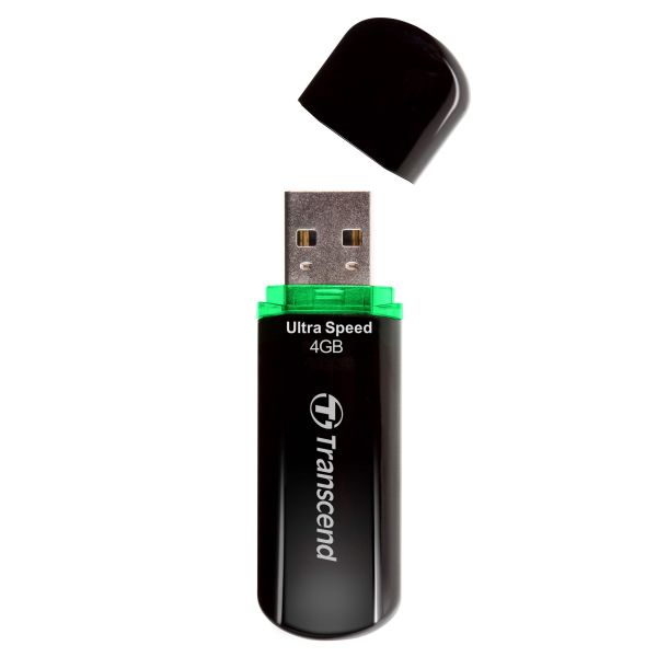 Transcend JetFlash 600 USB flash drive 4 GB USB Type-A 2.0 Zwart (TS4GJF600)