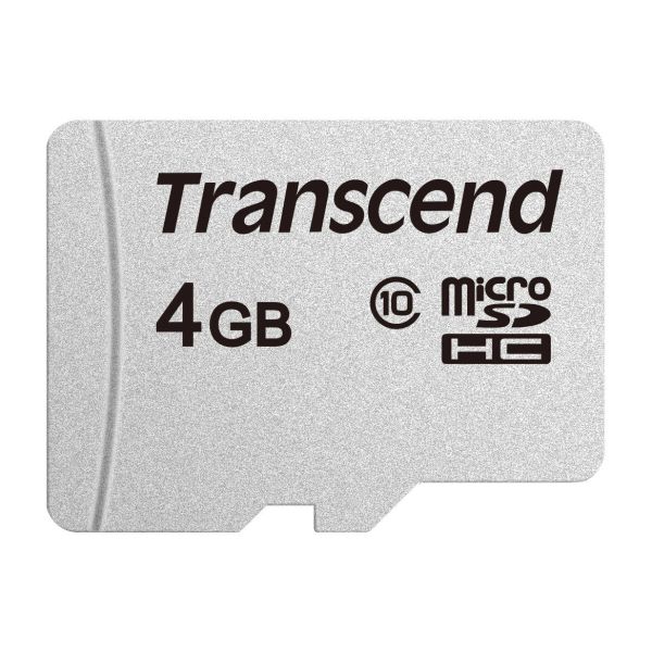 Transcend microSDHC 300S 4GB NAND Klasse 10 (TS4GUSD300S)