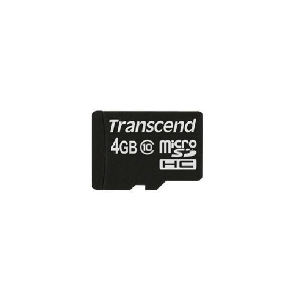 Transcend TS4GUSDC10 flashgeheugen 4 GB MicroSDHC NAND Klasse 10 (TS4GUSDC10)