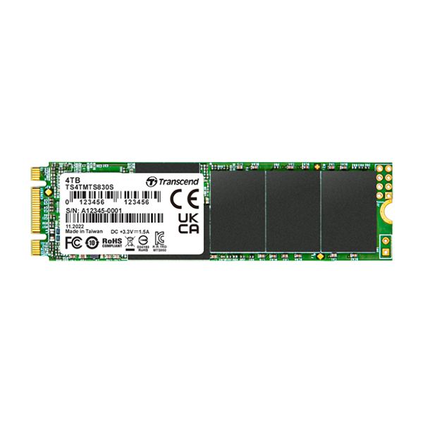 Transcend 830S M.2 4000 GB SATA III 3D NAND (TS4TMTS830S) Transcend 830S M.2 4000 GB SATA III 3D NAND (TS4TMTS830S)