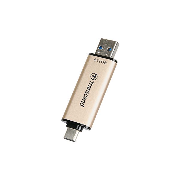 Transcend JetFlash 930C USB flash drive 512 GB USB Type-A / USB Type-C 3.2 Gen 1 (3.1 Gen 1) Goud (TS512GJF930C)