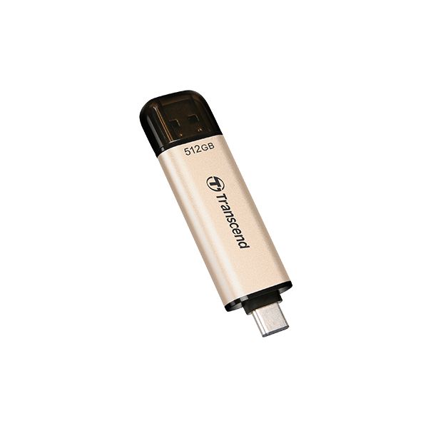 Transcend JetFlash 930C USB flash drive 512 GB USB Type-A / USB Type-C 3.2 Gen 1 (3.1 Gen 1) Goud (TS512GJF930C)