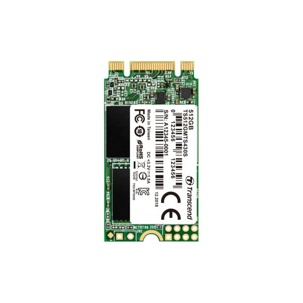 Transcend 430S M.2 512 GB SATA III 3D NAND (TS512GMTS430S)