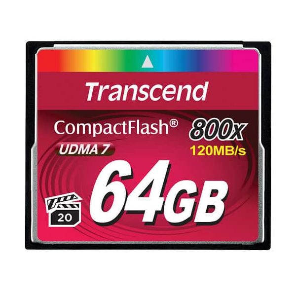 Transcend 64GB 800x CF CompactFlash MLC (TS64GCF800) Transcend 64GB 800x CF CompactFlash MLC (TS64GCF800)