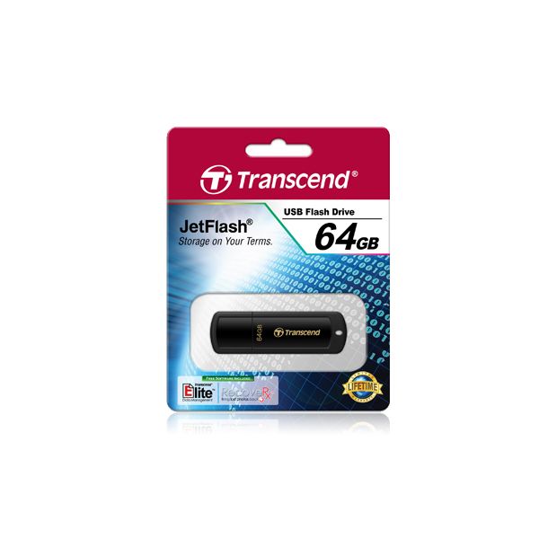 Transcend JetFlash 350 USB flash drive 64 GB USB Type-A 2.0 Zwart (TS64GJF350)
