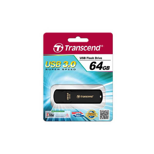 Transcend JetFlash elite 700 64GB USB 3.0 USB flash drive USB Type-A 3.2 Gen 1 (3.1 Gen 1) Zwart (TS64GJF700)