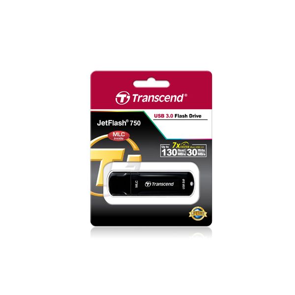 Transcend JetFlash 750, 64GB USB flash drive USB Type-A 3.2 Gen 1 (3.1 Gen 1) Zwart (TS64GJF750K)