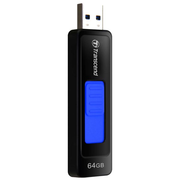 Transcend JetFlash elite JetFlash 760, 64GB USB flash drive USB Type-A 3.2 Gen 1 (3.1 Gen 1) Zwart, Blauw (TS64GJF760)