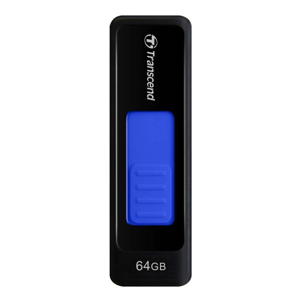 Transcend JetFlash elite JetFlash 760, 64GB USB flash drive USB Type-A 3.2 Gen 1 (3.1 Gen 1) Zwart, Blauw (TS64GJF760)