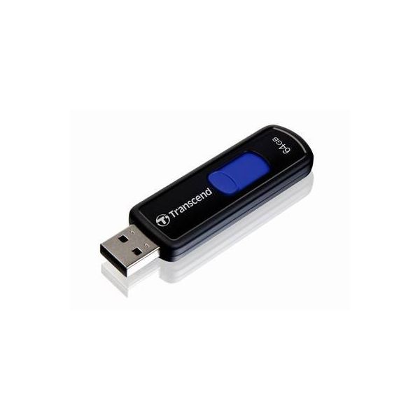 Transcend JetFlash elite JetFlash 760, 64GB USB flash drive USB Type-A 3.2 Gen 1 (3.1 Gen 1) Zwart, Blauw (TS64GJF760)