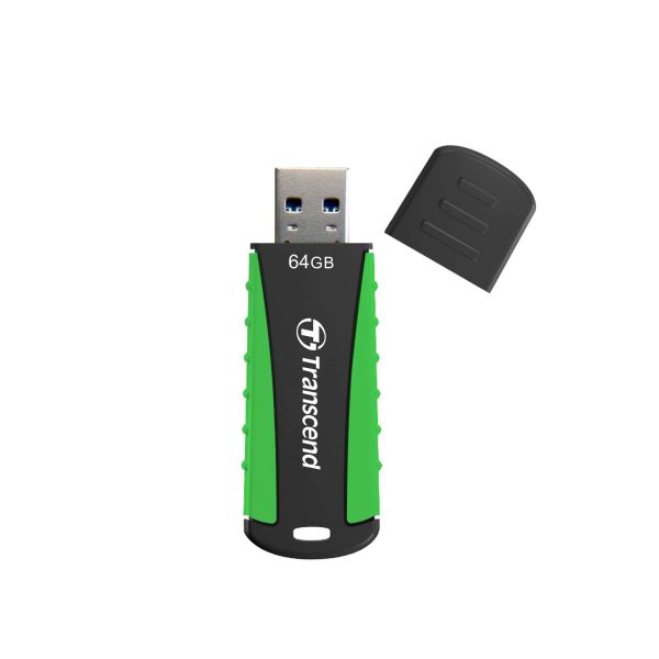 Transcend JetFlash 810 64GB USB 3.0 USB flash drive USB Type-A 3.2 Gen 1 (3.1 Gen 1) Zwart, Groen (TS64GJF810)