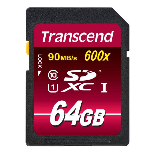 Transcend TS64GSDXC10U1 flashgeheugen 64 GB SDXC MLC Klasse 10 (TS64GSDXC10U1)