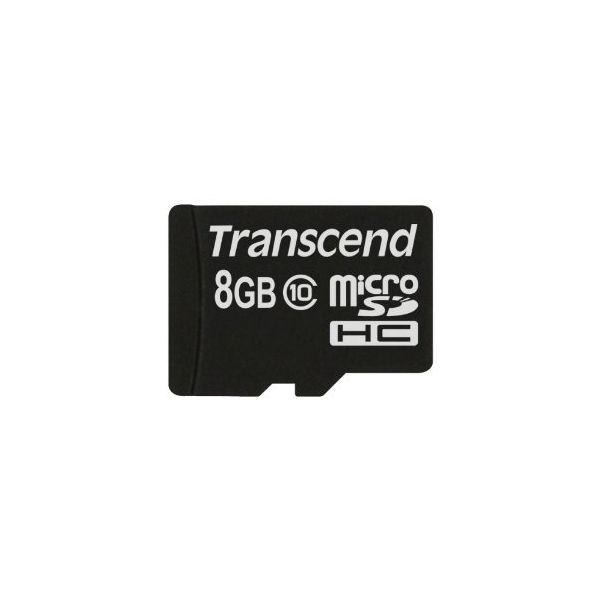 Transcend TS8GUSDC10 flashgeheugen 8 GB MicroSDHC NAND Klasse 10 (TS8GUSDC10)