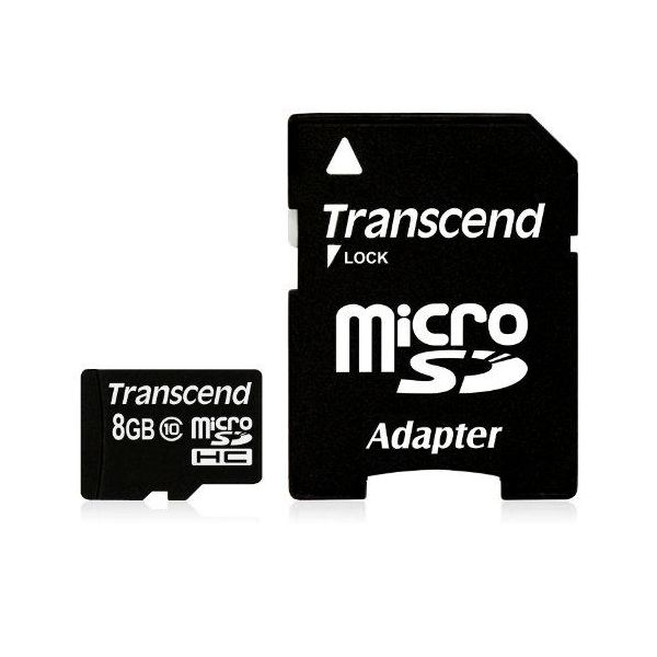 Transcend TS8GUSDHC10 flashgeheugen 8 GB MicroSDHC NAND Klasse 10 (TS8GUSDHC10)