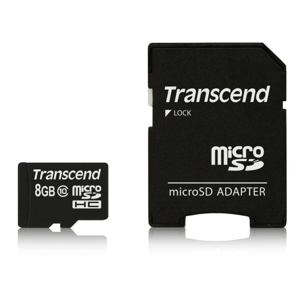 Transcend TS8GUSDHC10 flashgeheugen 8 GB MicroSDHC NAND Klasse 10 (TS8GUSDHC10)