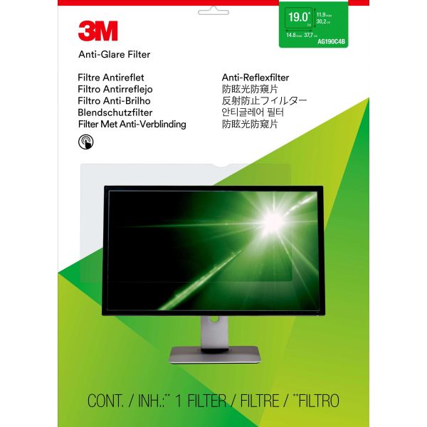 3M Anti‑reflectiefilter voor 19in monitor, 5:4, AG190C4B (7100028680)