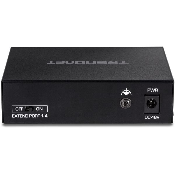 Trendnet TE-FP051 netwerk-switch Unmanaged Fast Ethernet (10/100) Power over Ethernet (PoE) Zwart (TE-FP051)