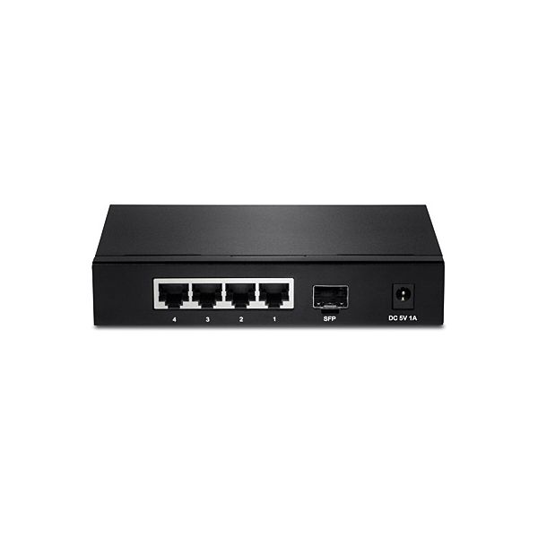 Trendnet TEG-S51SFP netwerk-switch Unmanaged Gigabit Ethernet (10/100/1000) Zwart (TEG-S51SFP)
