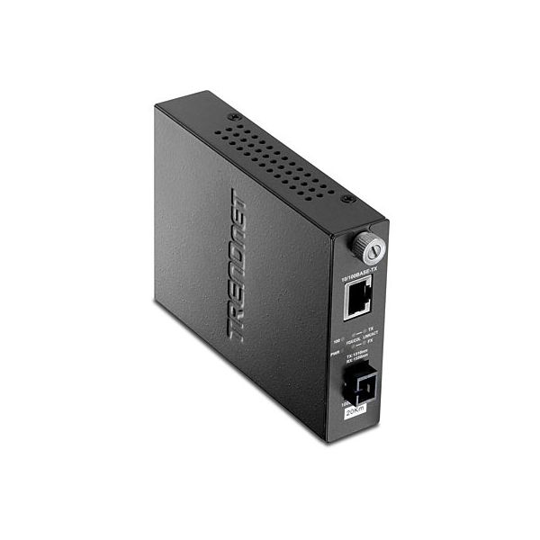 Trendnet TFC-110S20D3i netwerk media converter 100 Mbit/s 1310 nm Zwart (TFC-110S20D3I)