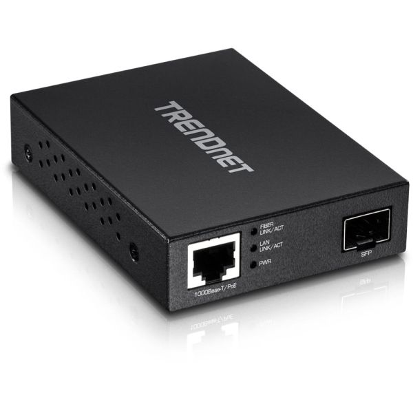 Trendnet TFC-PGSFP netwerk media converter 2000 Mbit/s Zwart (TFC-PGSFP)