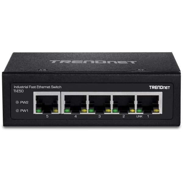 Trendnet TI-E50 netwerk-switch Unmanaged Fast Ethernet (10/100) Zwart (TI-E50)