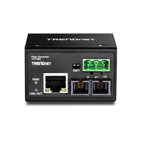 Trendnet TI-F10SC netwerk media converter 200 Mbit/s 1310 nm Multimode Zwart (TI-F10SC) Trendnet TI-F10SC netwerk media converter 200 Mbit/s 1310 nm Multimode Zwart (TI-F10SC)