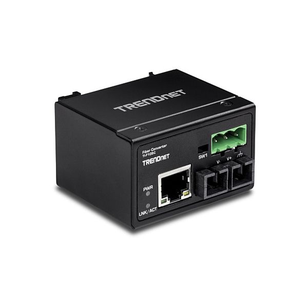 Trendnet TI-F10SC netwerk media converter 200 Mbit/s 1310 nm Multimode Zwart (TI-F10SC) Trendnet TI-F10SC netwerk media converter 200 Mbit/s 1310 nm Multimode Zwart (TI-F10SC)
