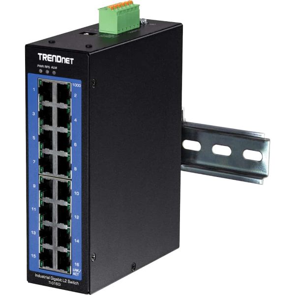 Trendnet TI-G160i Managed L2 Gigabit Ethernet (10/100/1000) Zwart (TI-G160I)