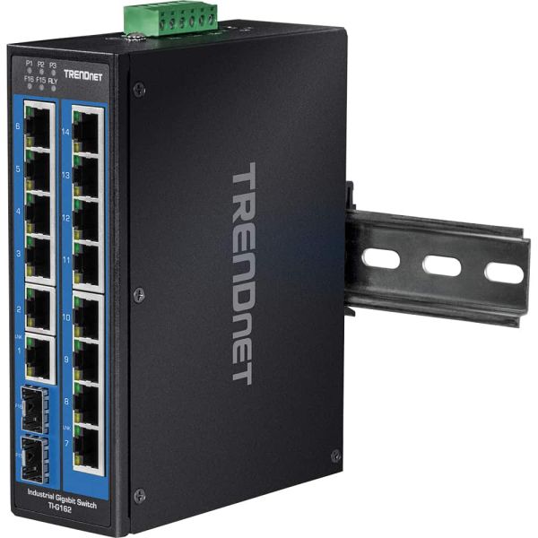 Trendnet TI-G162 netwerk-switch Gigabit Ethernet (10/100/1000) Zwart (TI-G162)