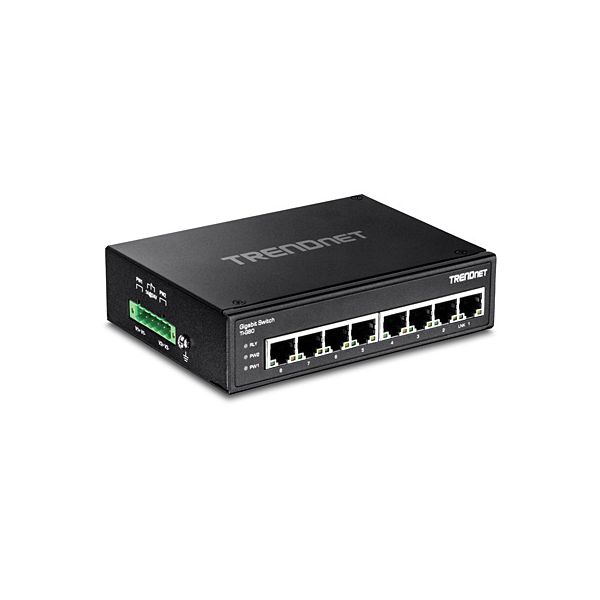 Trendnet TI-G80 netwerk-switch Unmanaged L2 Gigabit Ethernet (10/100/1000) Zwart (TI-G80)
