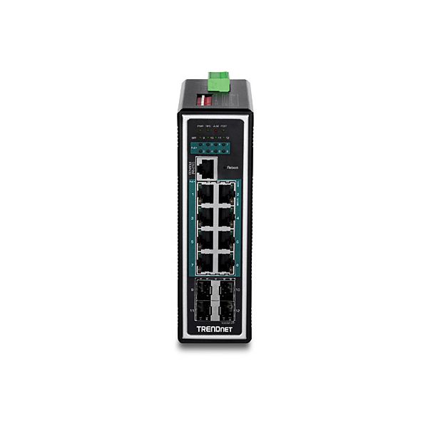 Trendnet TI-PG1284i Managed L2+ Gigabit Ethernet (10/100/1000) Power over Ethernet (PoE) Zwart (TI-PG1284I)