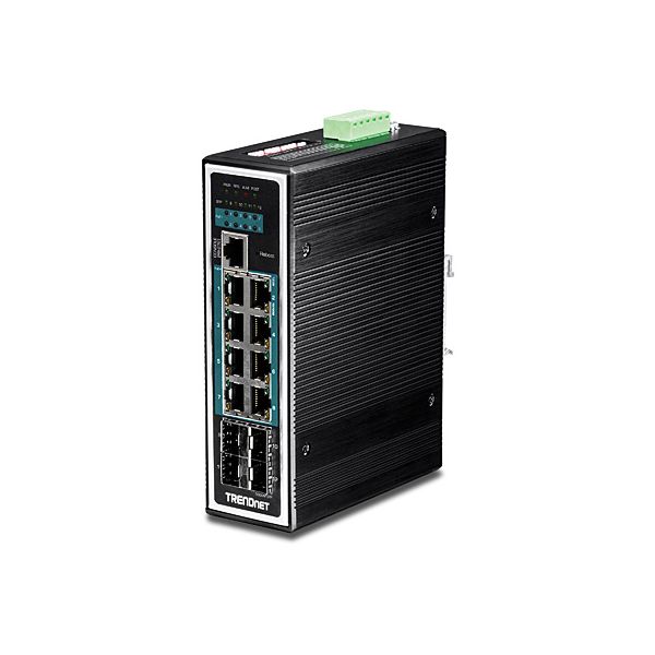 Trendnet TI-PG1284i Managed L2+ Gigabit Ethernet (10/100/1000) Power over Ethernet (PoE) Zwart (TI-PG1284I)