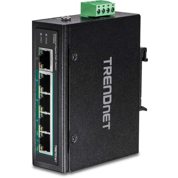 Trendnet TI-PG50 netwerk-switch Unmanaged Gigabit Ethernet (10/100/1000) Power over Ethernet (PoE) Zwart (TI-PG50)