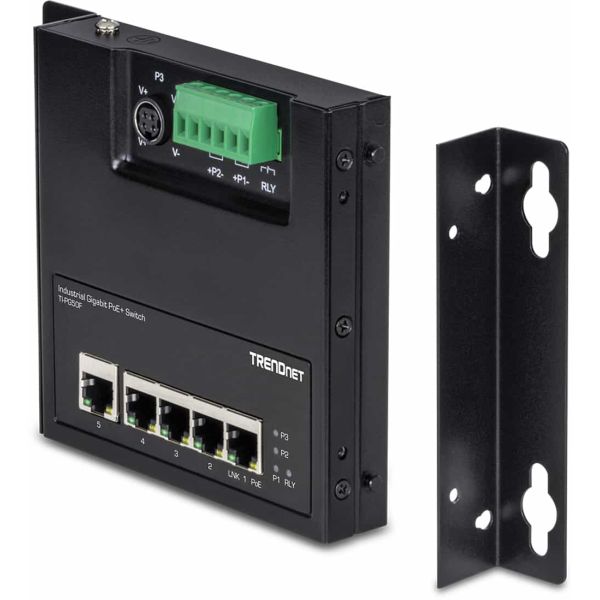 Trendnet TI-PG50F netwerk-switch Unmanaged Power over Ethernet (PoE) Zwart (TI-PG50F)