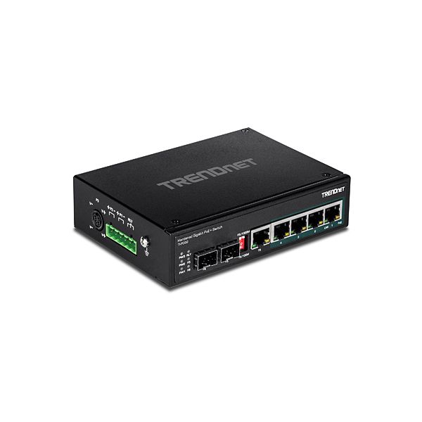 Trendnet TI-PG62 netwerk-switch Unmanaged Gigabit Ethernet (10/100/1000) Power over Ethernet (PoE) Zwart (TI-PG62)