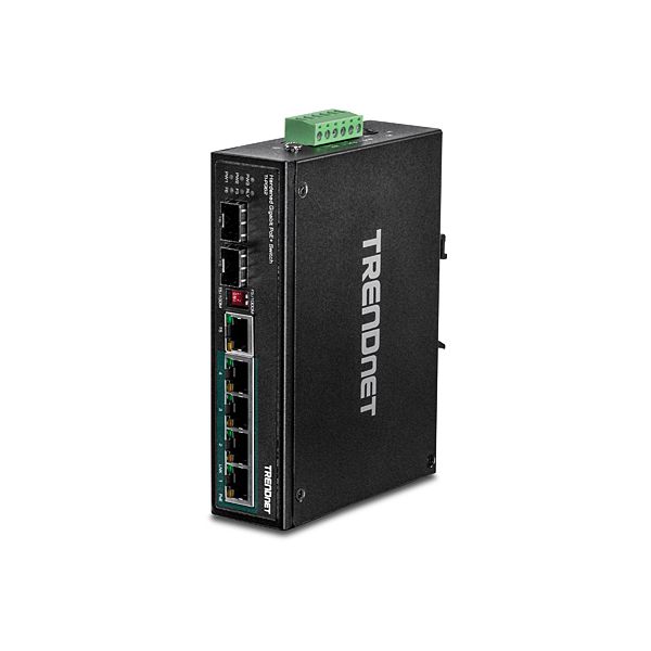 Trendnet TI-PG62 netwerk-switch Unmanaged Gigabit Ethernet (10/100/1000) Power over Ethernet (PoE) Zwart (TI-PG62)