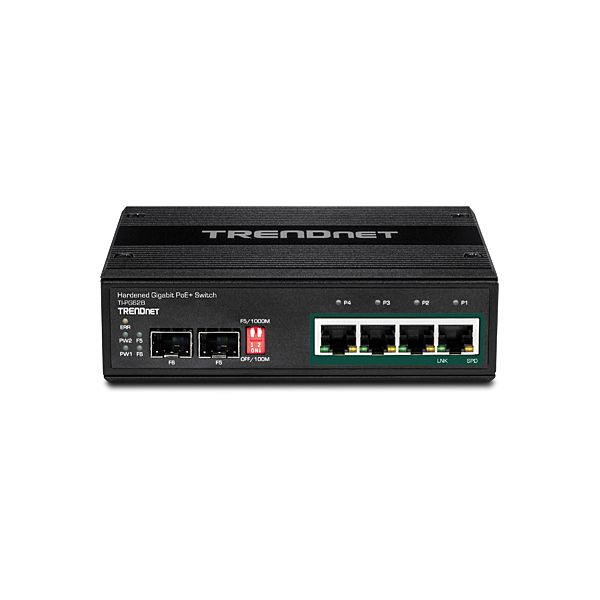 Trendnet TI-PG62B netwerk-switch Unmanaged L2 Gigabit Ethernet (10/100/1000) Power over Ethernet (PoE) Zwart (TI-PG62B)