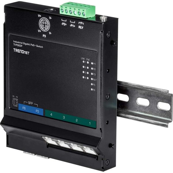 Trendnet TI-PG62F netwerk-switch Gigabit Ethernet (10/100/1000) Power over Ethernet (PoE) Zwart (TI-PG62F)