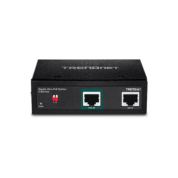 Trendnet TI-SG104 network splitter Zwart Power over Ethernet (PoE) (TI-SG104)