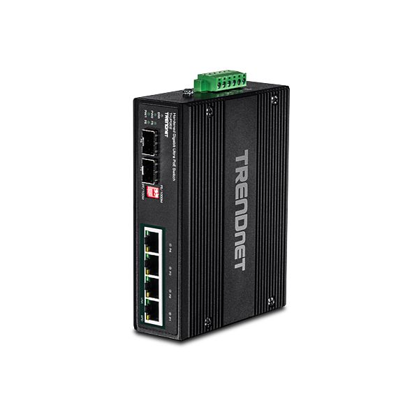 Trendnet TI-UPG62 netwerk-switch Unmanaged L2 Gigabit Ethernet (10/100/1000) Power over Ethernet (PoE) Zwart (TI-UPG62)