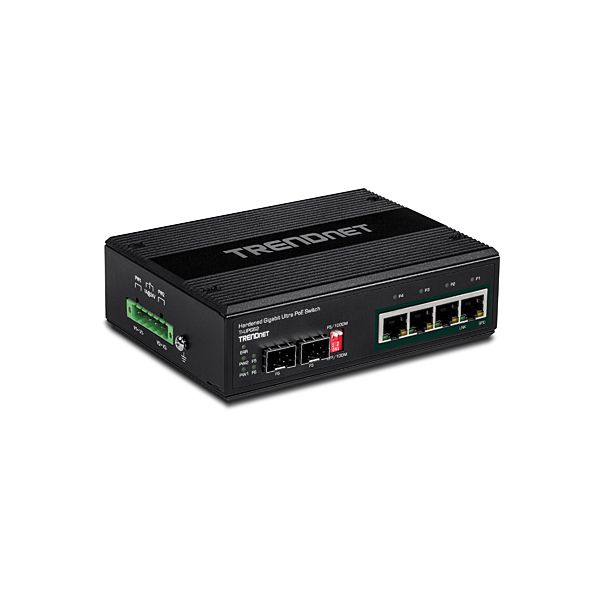 Trendnet TI-UPG62 netwerk-switch Unmanaged L2 Gigabit Ethernet (10/100/1000) Power over Ethernet (PoE) Zwart (TI-UPG62)