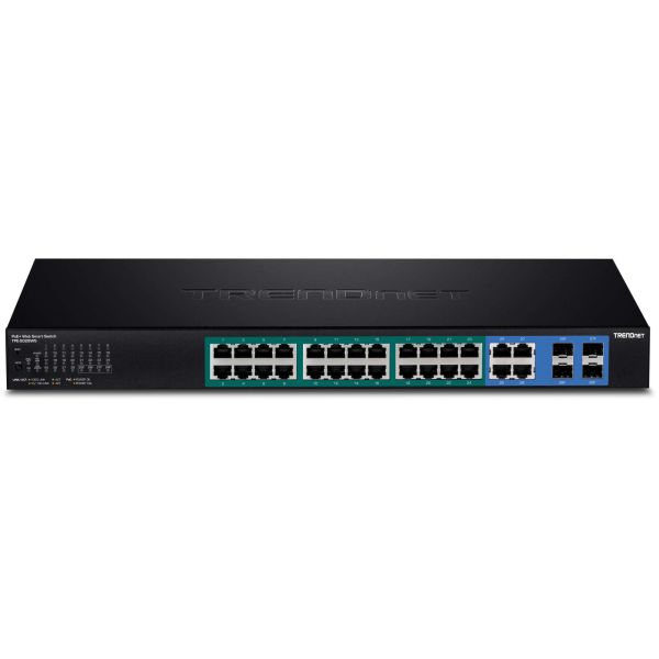 Trendnet TPE-5028WS netwerk-switch Managed Gigabit Ethernet (10/100/1000) Power over Ethernet (PoE) 1U Zwart (TPE-5028WS)