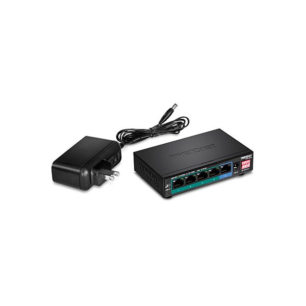 Trendnet TPE-LG50 netwerk-switch Unmanaged Gigabit Ethernet (10/100/1000) Power over Ethernet (PoE) Zwart (TPE-LG50)