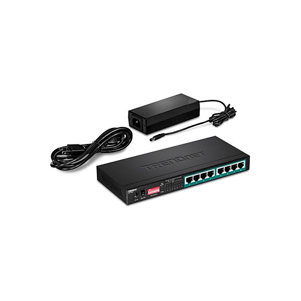 Trendnet TPE-LG80 netwerk-switch Unmanaged Gigabit Ethernet (10/100/1000) Power over Ethernet (PoE) Zwart (TPE-LG80)