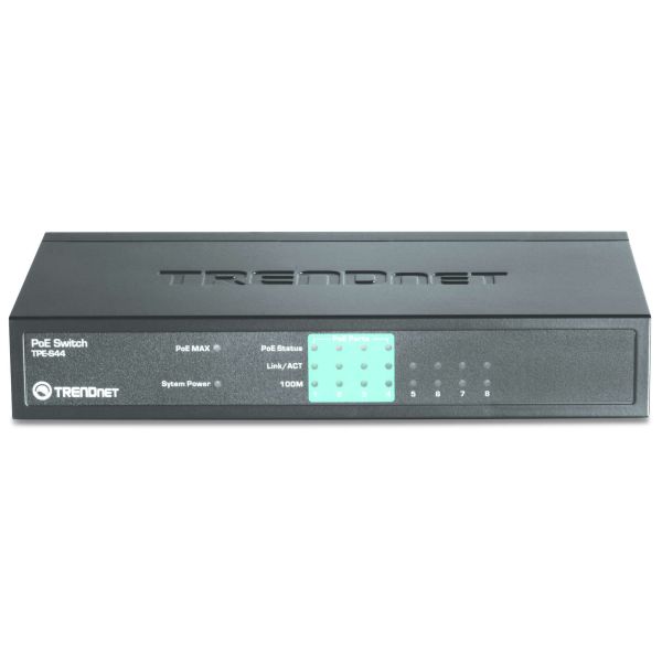 Trendnet TPE-S44 netwerk-switch Unmanaged Power over Ethernet (PoE) Blauw (TPE-S44)